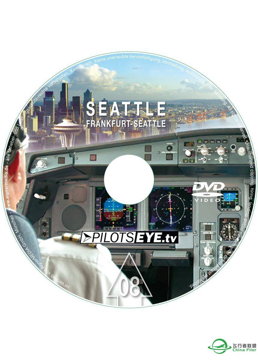 PilotsEye（飞行员之眼）系列视频 ---- 法兰克福-西雅图-8988 