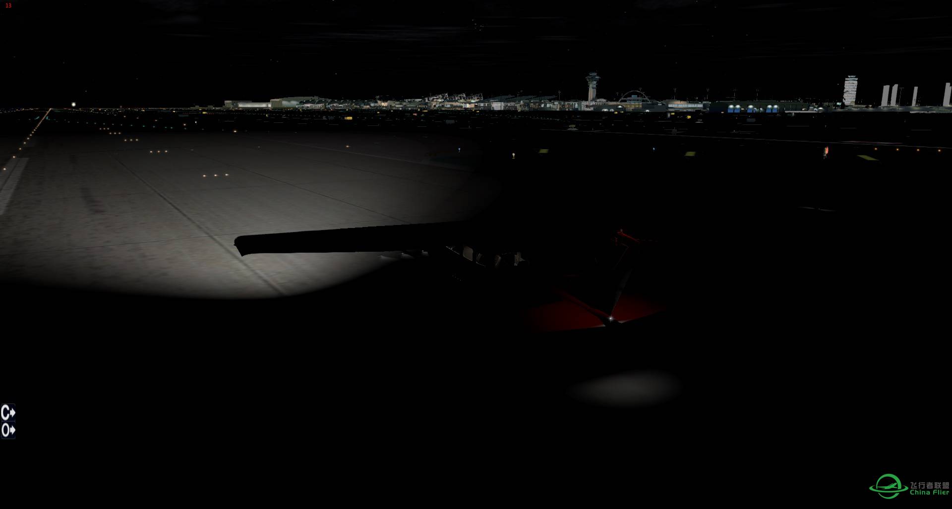 X-Plane 10夜晚也太黑了点吧！-1374 