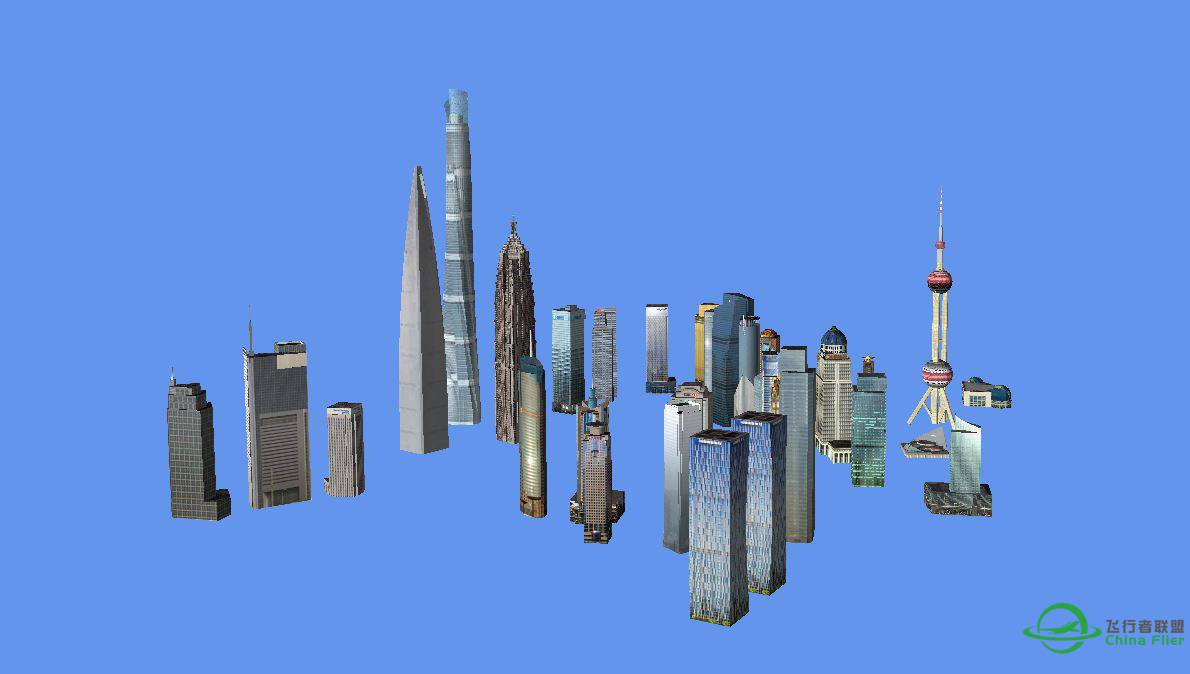 上海陆家嘴3D建模（制作优化中）-3048 