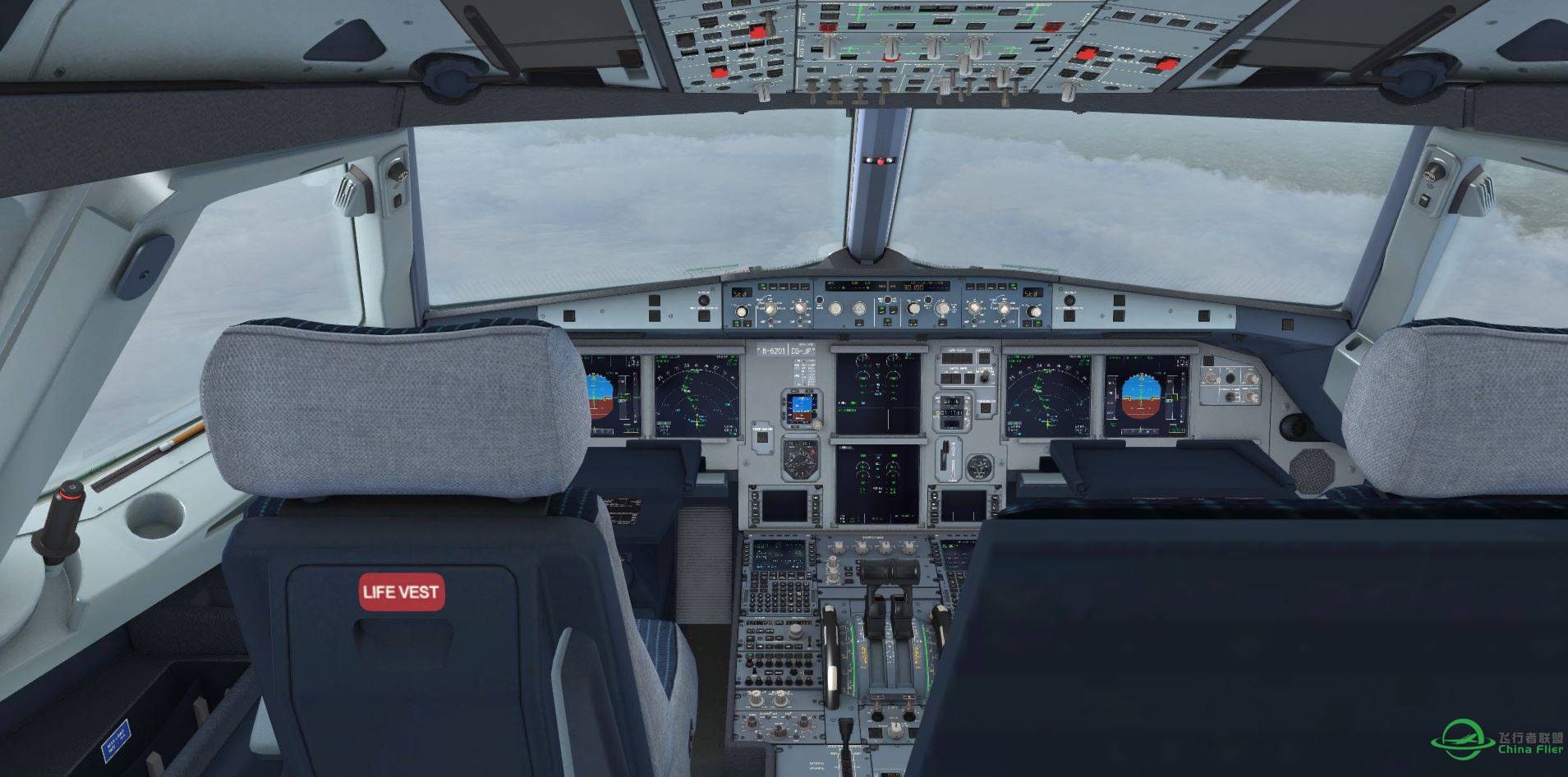 Aerosoft319-115 中国南方航空 B-6201高清涂装-4638 