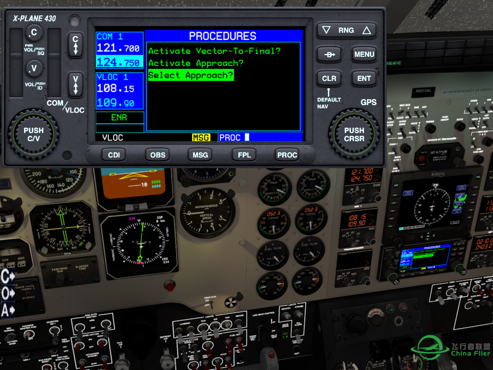 [教程] Carenado C90B KingAir GPS导航实例-3922 