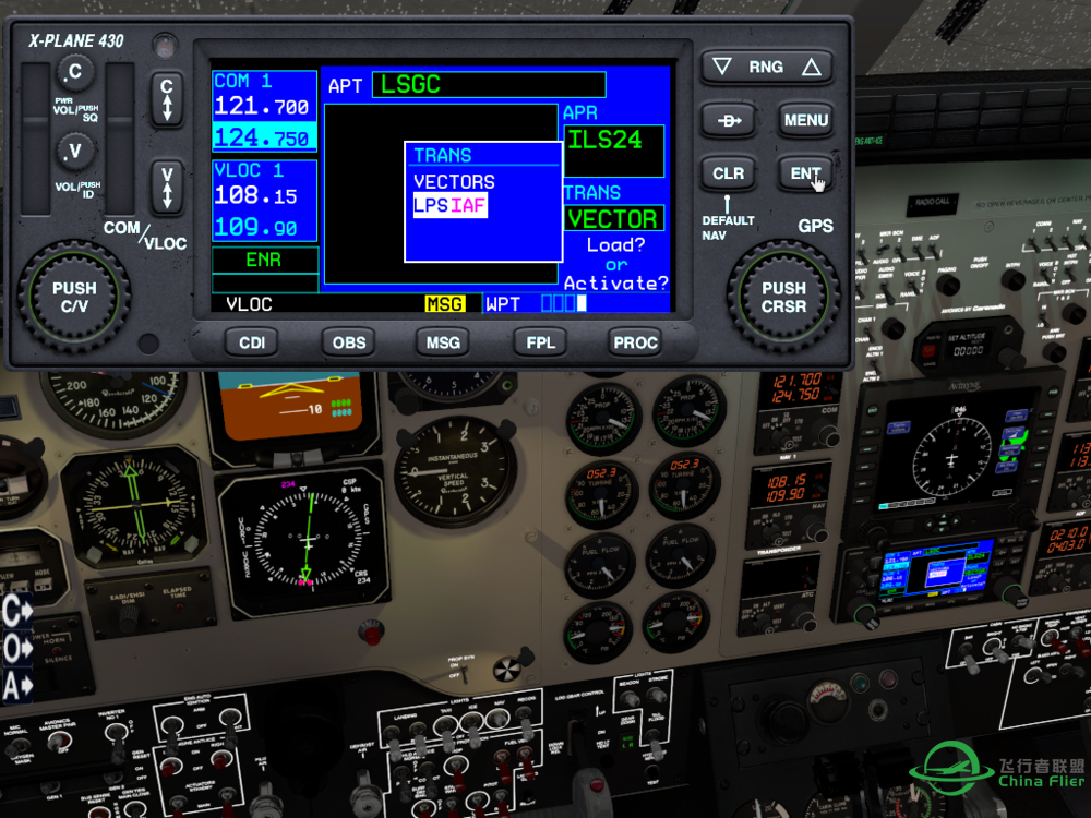 [教程] Carenado C90B KingAir GPS导航实例-5309 