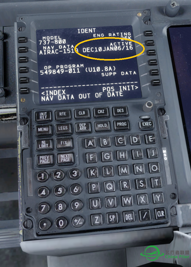 PMDG 737 导航数据,输入无效-39 