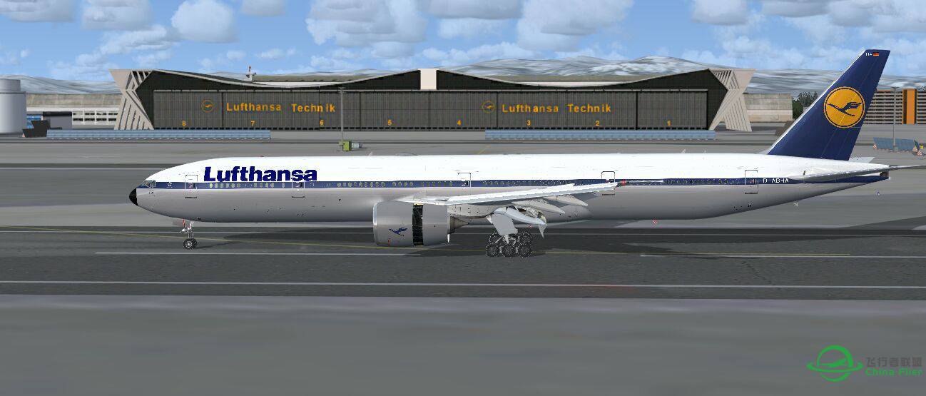 PMDG777-300ER Lufthansa复古涂装-3915 