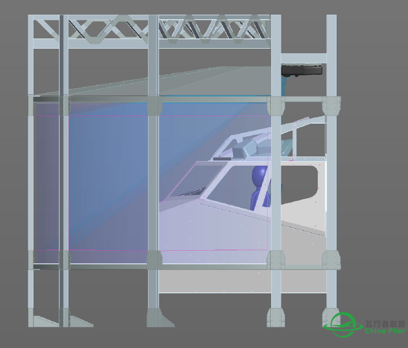 模拟舱三投影融合设计图纸-9529 