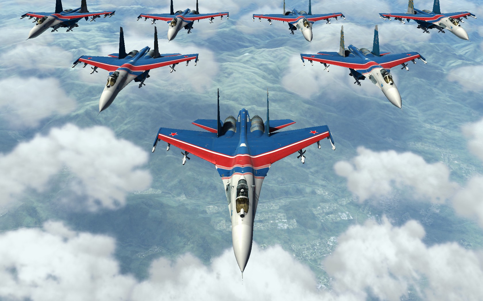 苏27飞行表演队 DCS WORLD游戏-5124 