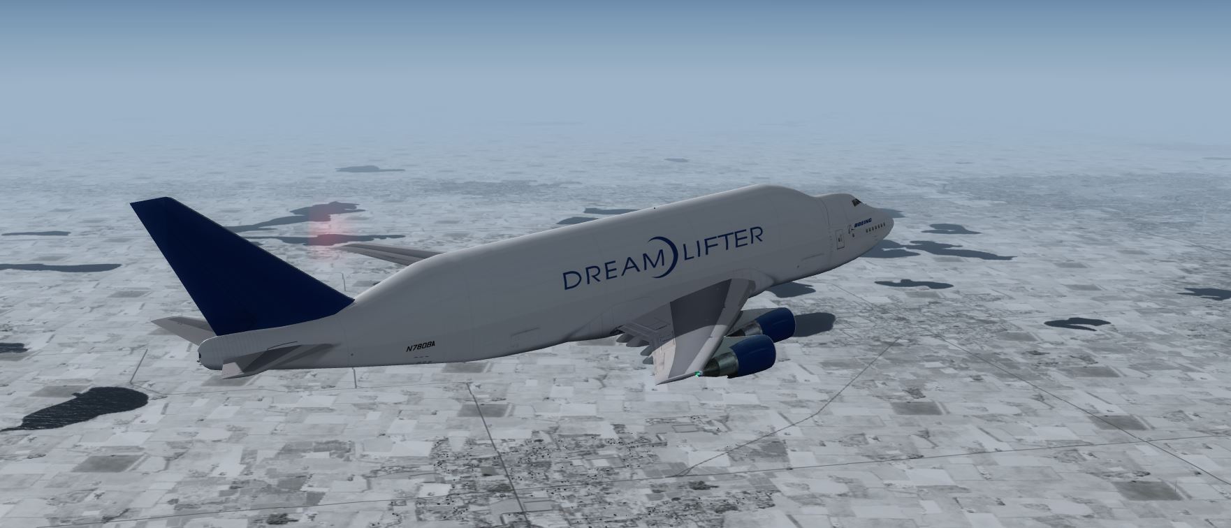 Boeing 747-400LCF DreamLifter @ KMSP-2457 