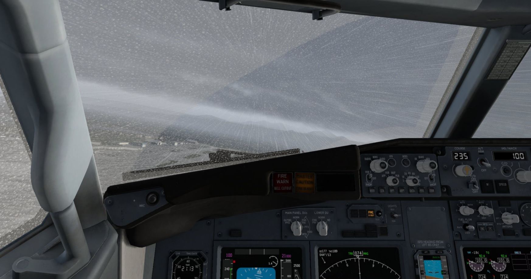 【X-Plane 11.20】免费的 Zibo Mod B738 竟然有雨水效果!!-9572 