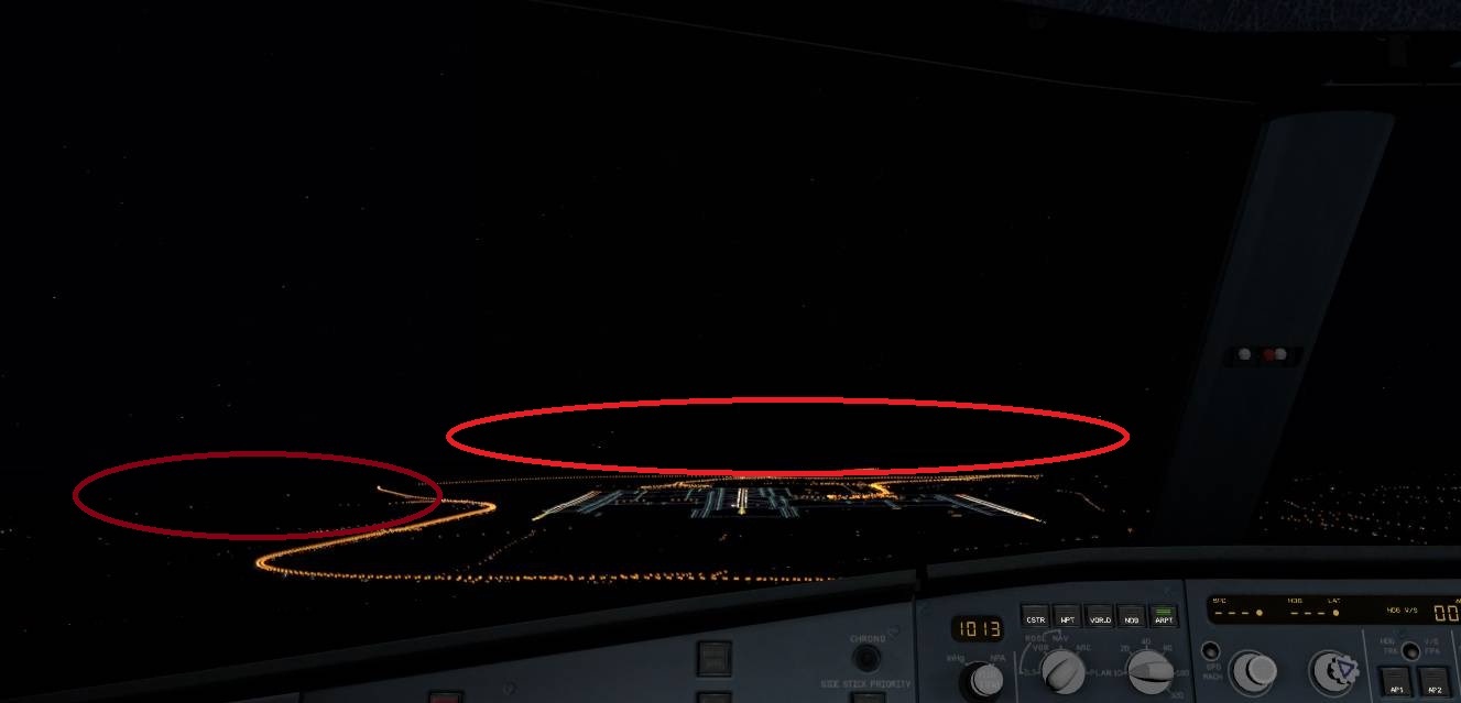 X-Plane 11夜间灯光加载距离的问题。-8096 