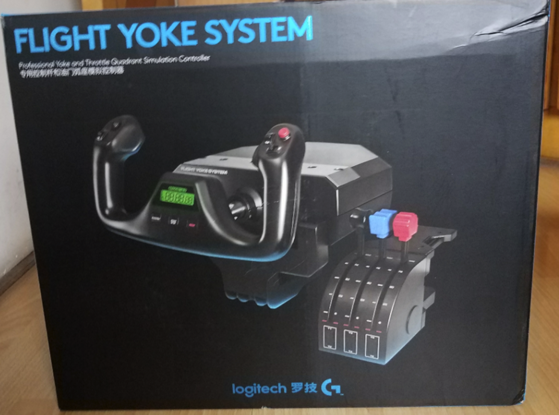 罗技Flight Yoke System飞行控制系统开箱-8503 
