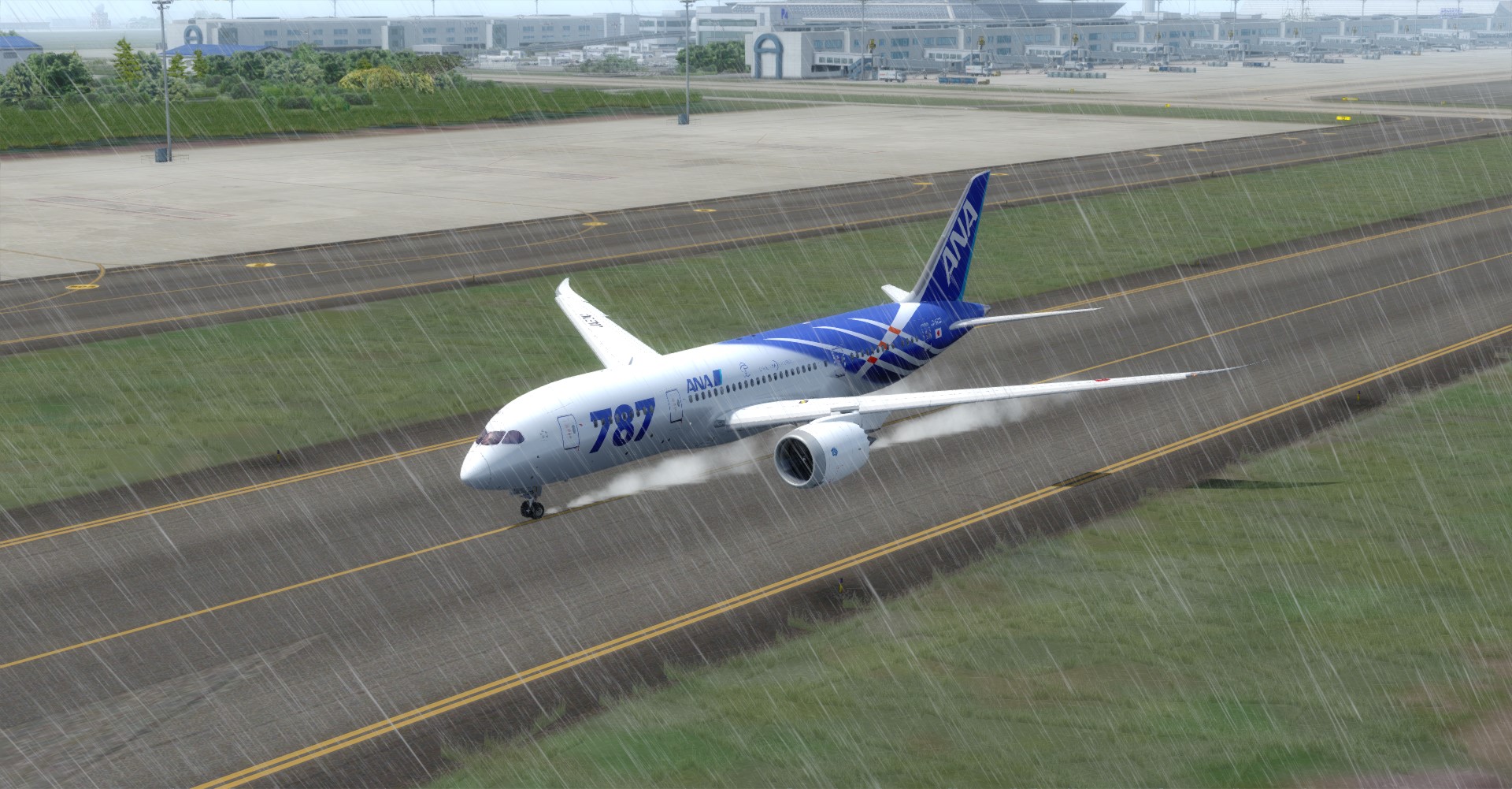 Quality Wings 787  雨天测试-4968 