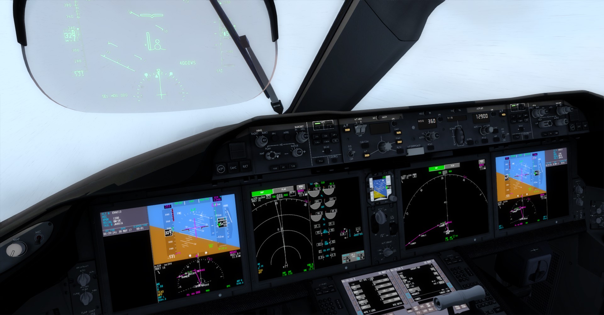 Quality Wings 787  雨天测试-1117 