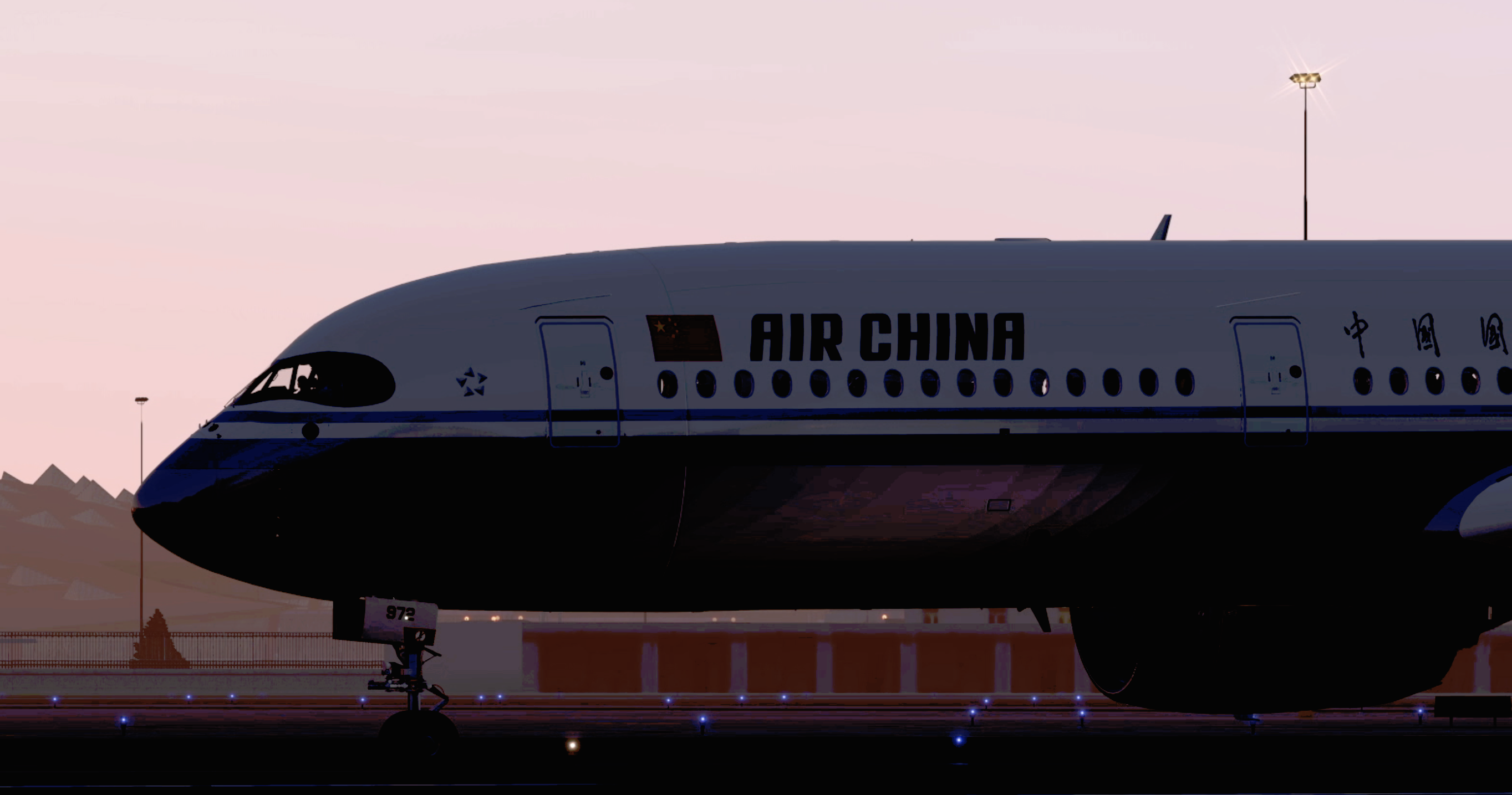 【伪】国航A359清晨回国，落地北京-164 