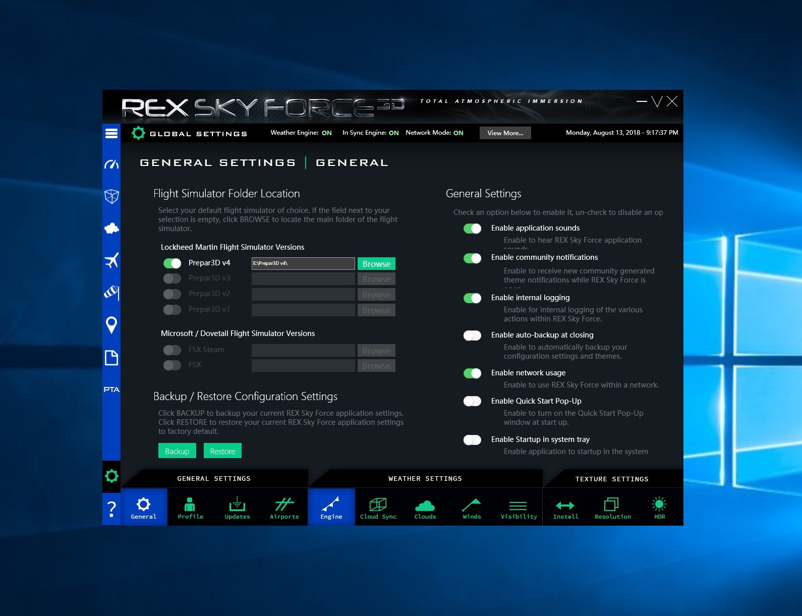 REX - SkyForce 3D实时天气求助-9775 