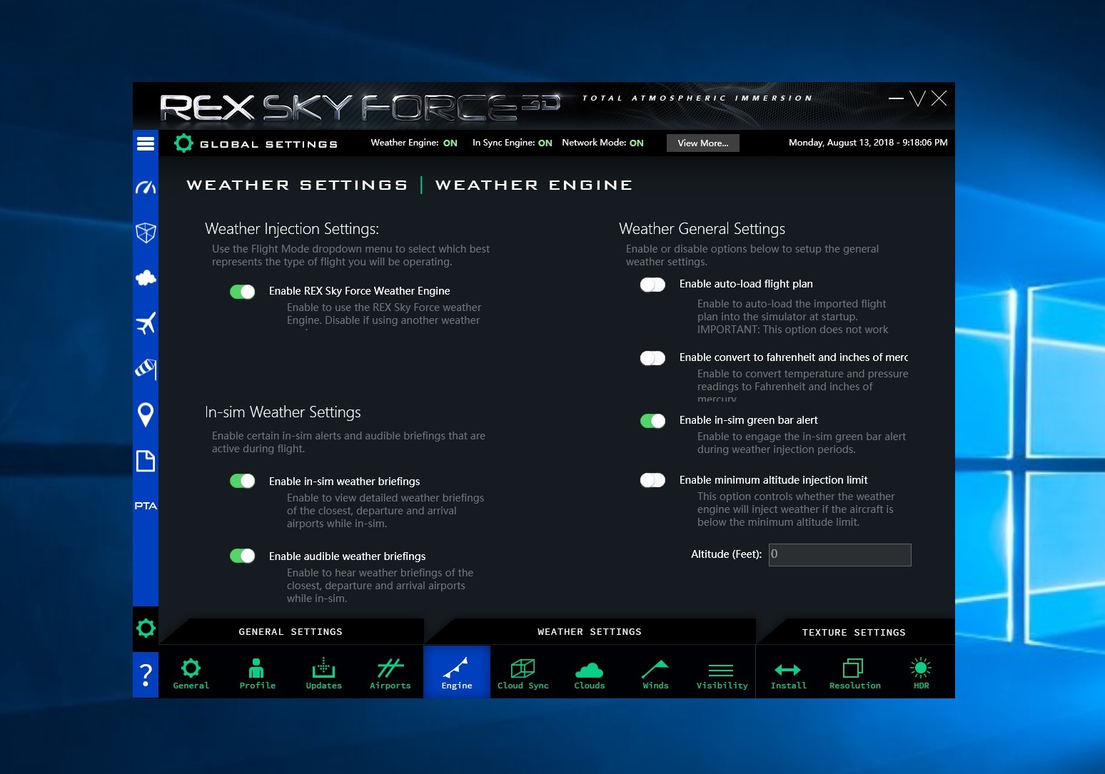 REX - SkyForce 3D实时天气求助-1566 