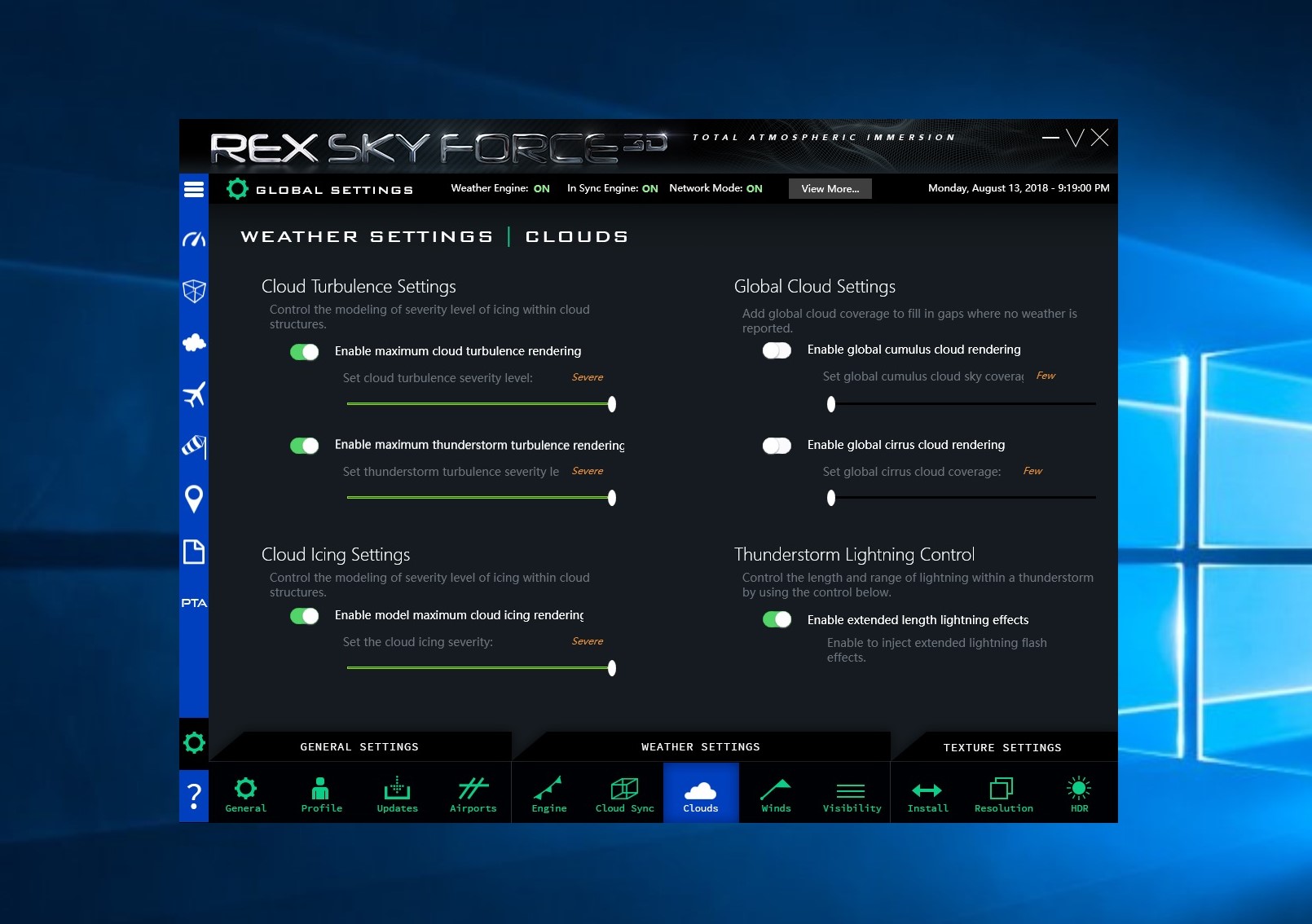 REX - SkyForce 3D实时天气求助-8522 