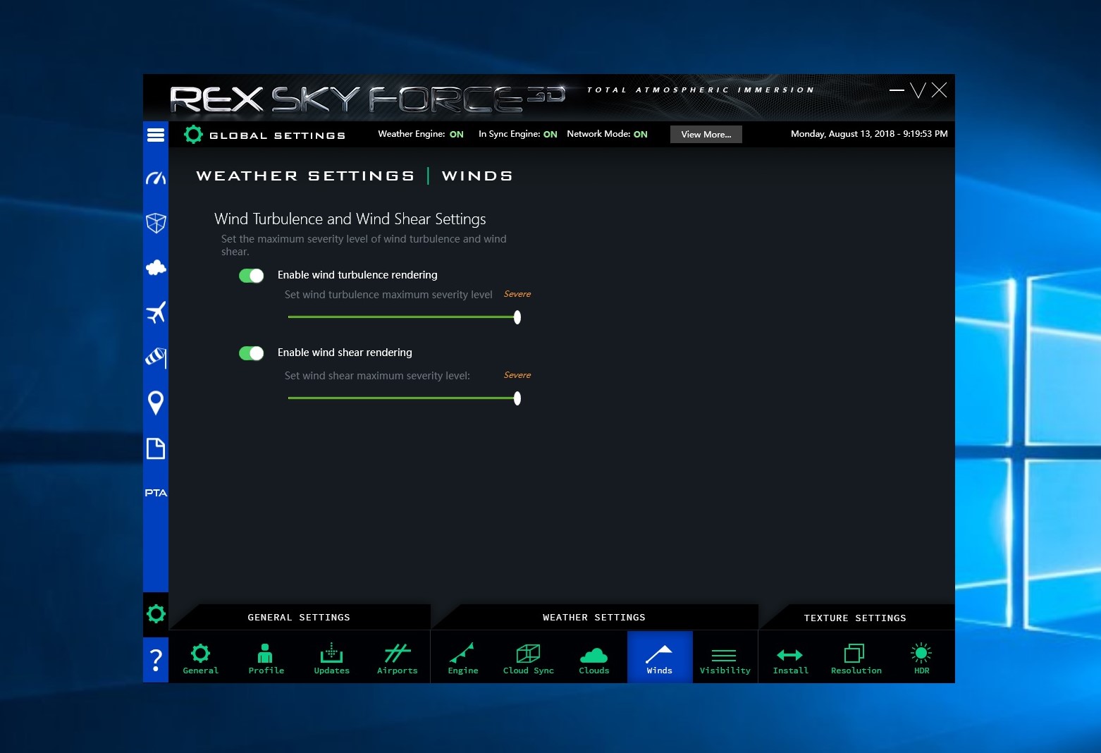 REX - SkyForce 3D实时天气求助-1164 