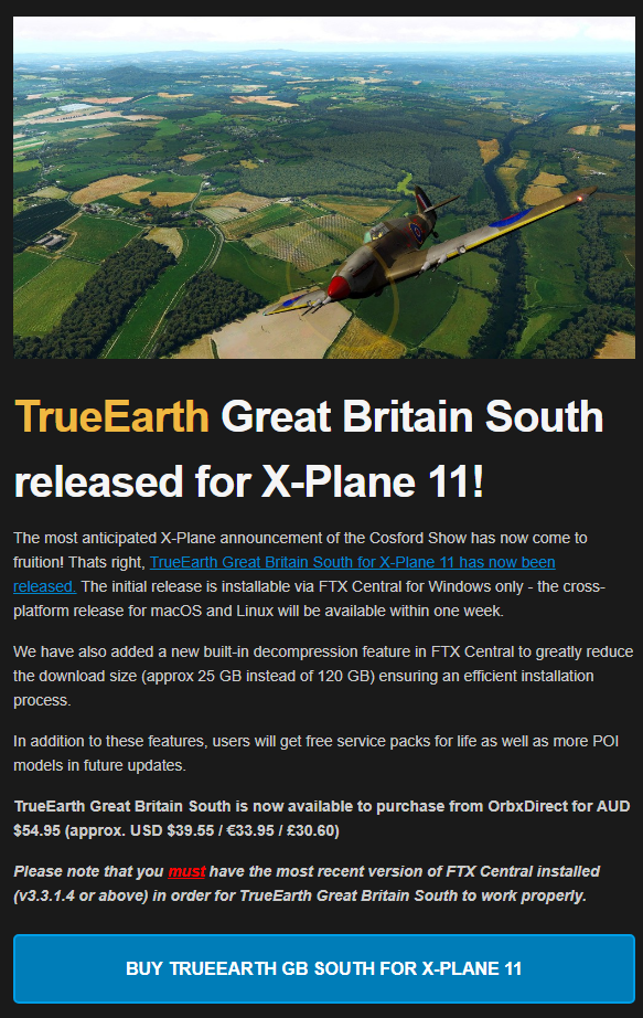 TrueEarth Great Britain South released for X-Plane 11-8358 