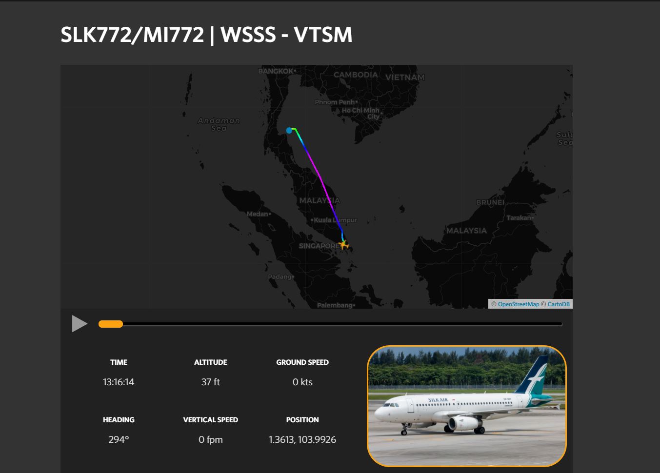 Silk Air WSSS-VTSM(Koh Samui)-8325 