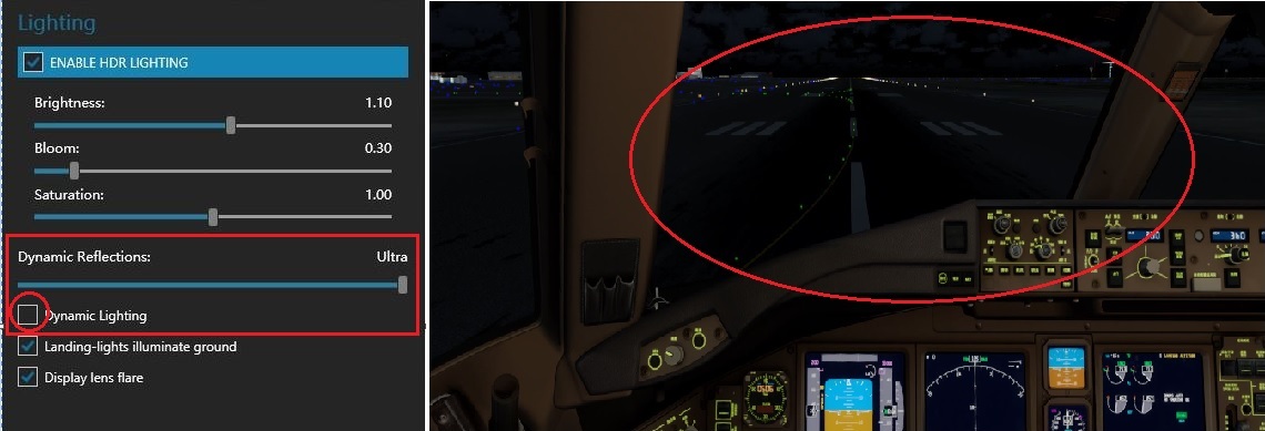 关于飞机外部灯光在地面不能显示照射怎么办？-8147 