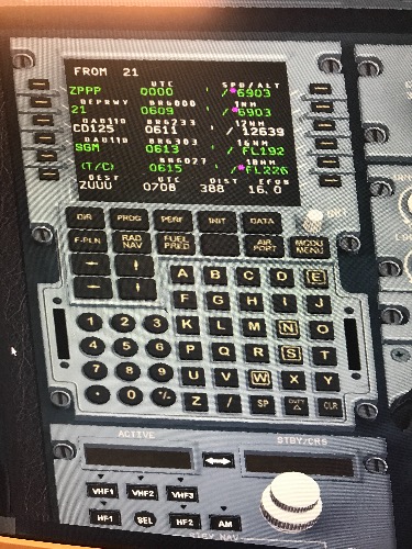 JAD320 F-PLN输完航路后不显示各航路点速度-6198 