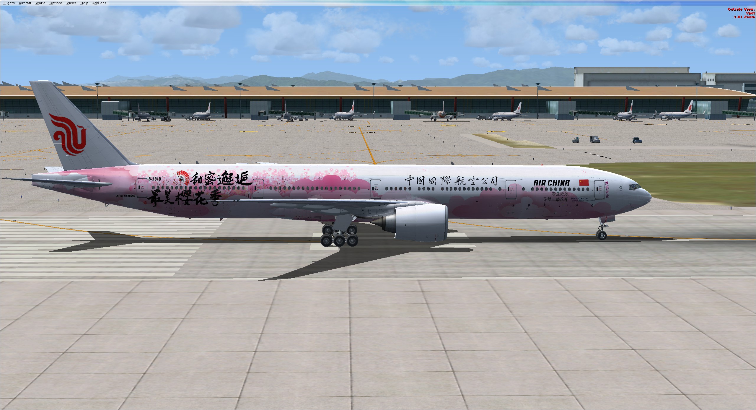 PMDG 777-300ER 国航樱花涂装 上架发布-5902 