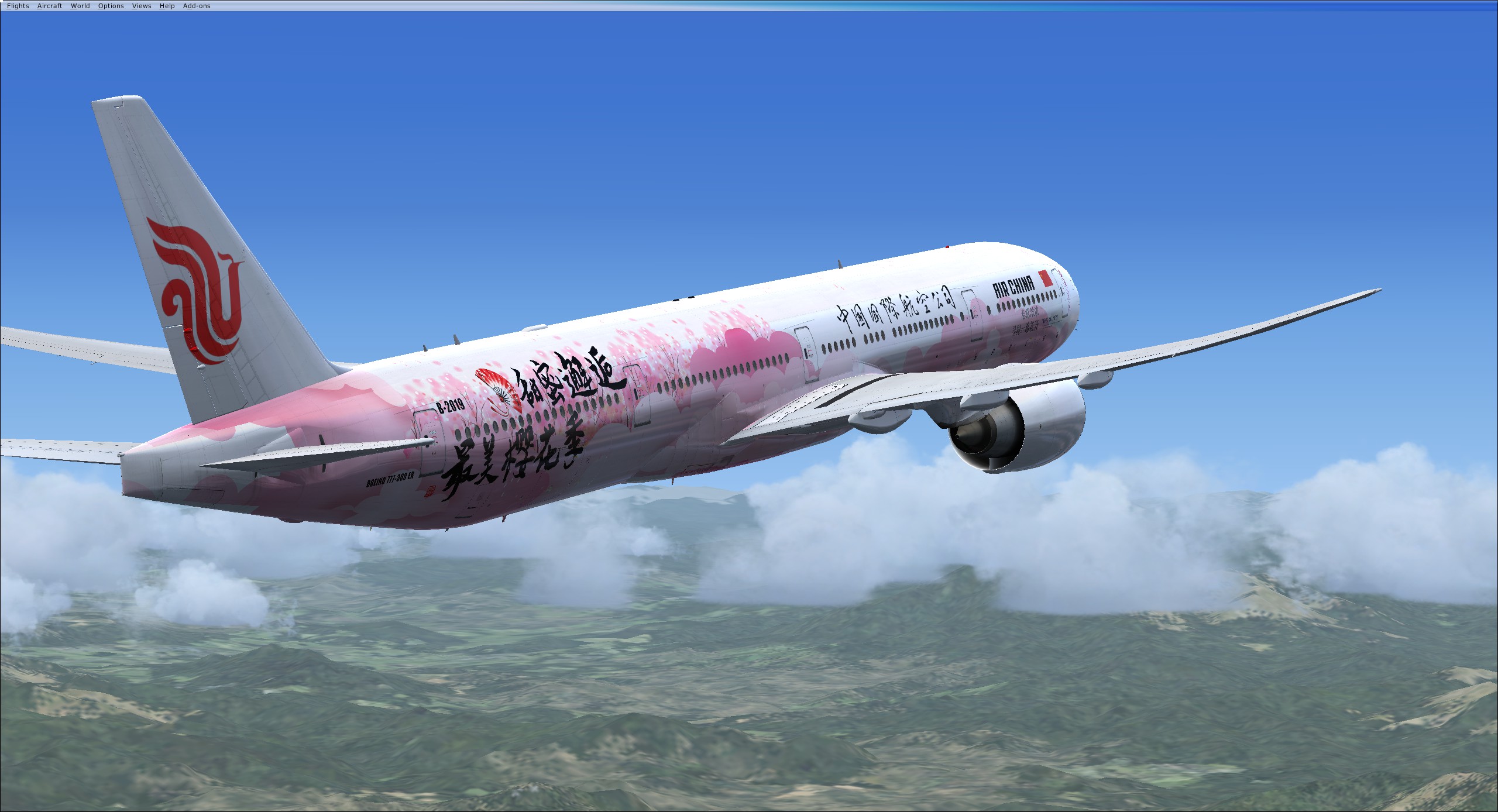PMDG 777-300ER 国航樱花涂装 上架发布-2751 