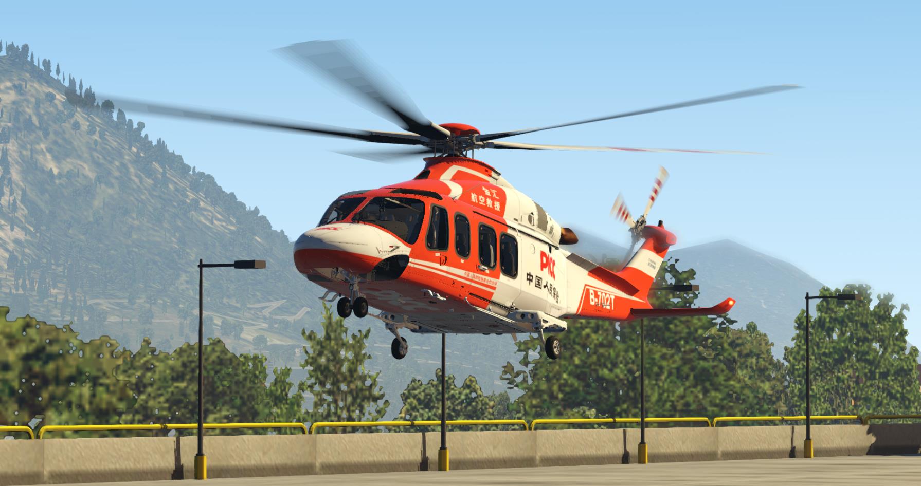 金汇通航AW139标准救援涂装-400 