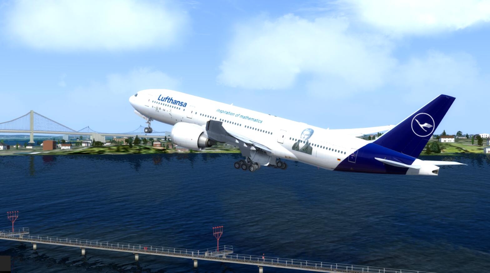 [波音] 777 Lufthansa 2019 高斯定理纪念涂装（fictional）-39 