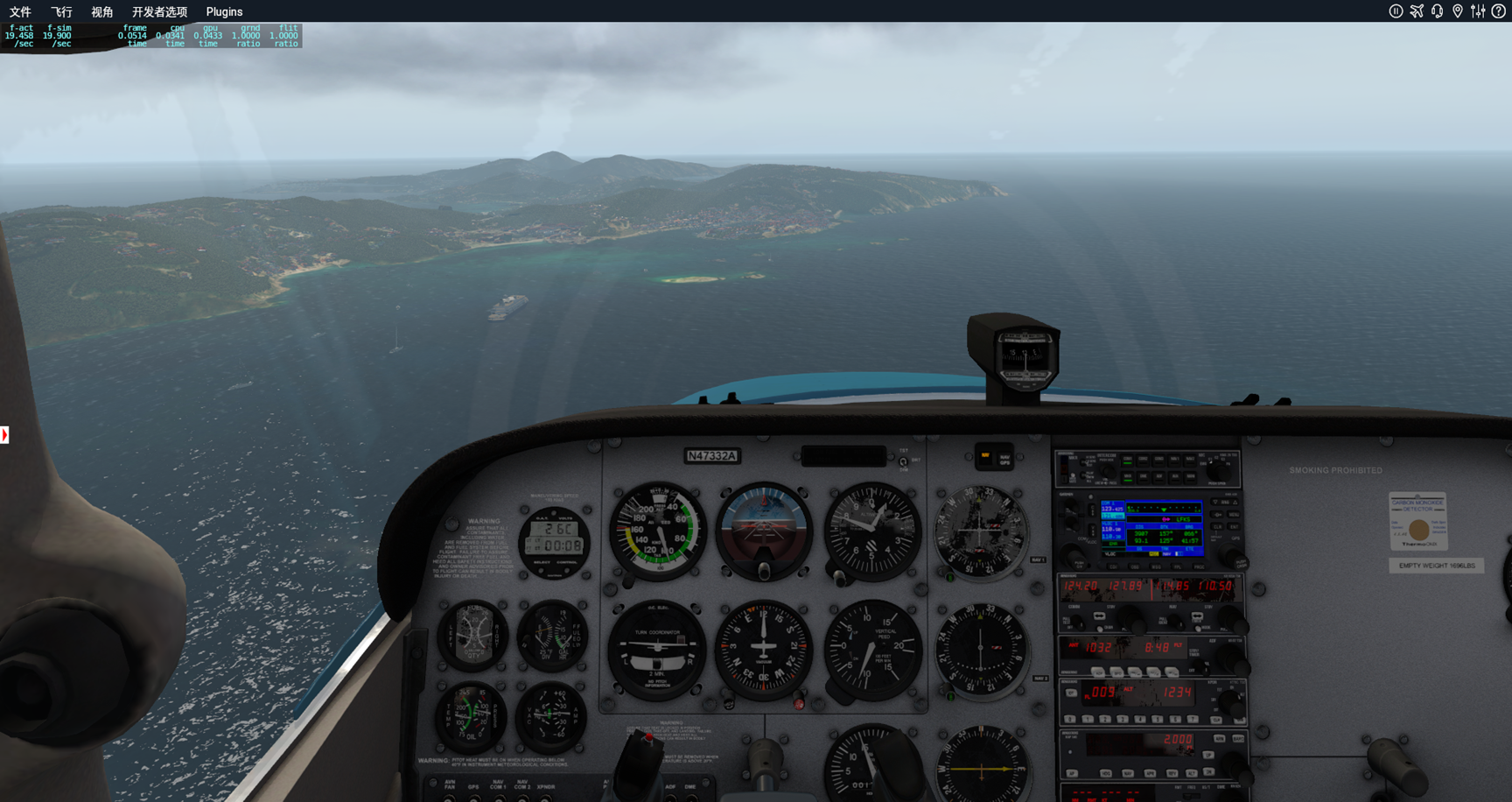 晒截图，非常适合小飞机看风景的小岛-2825 