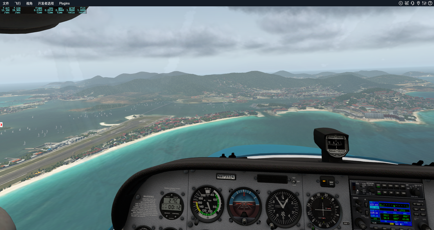 晒截图，非常适合小飞机看风景的小岛-7521 