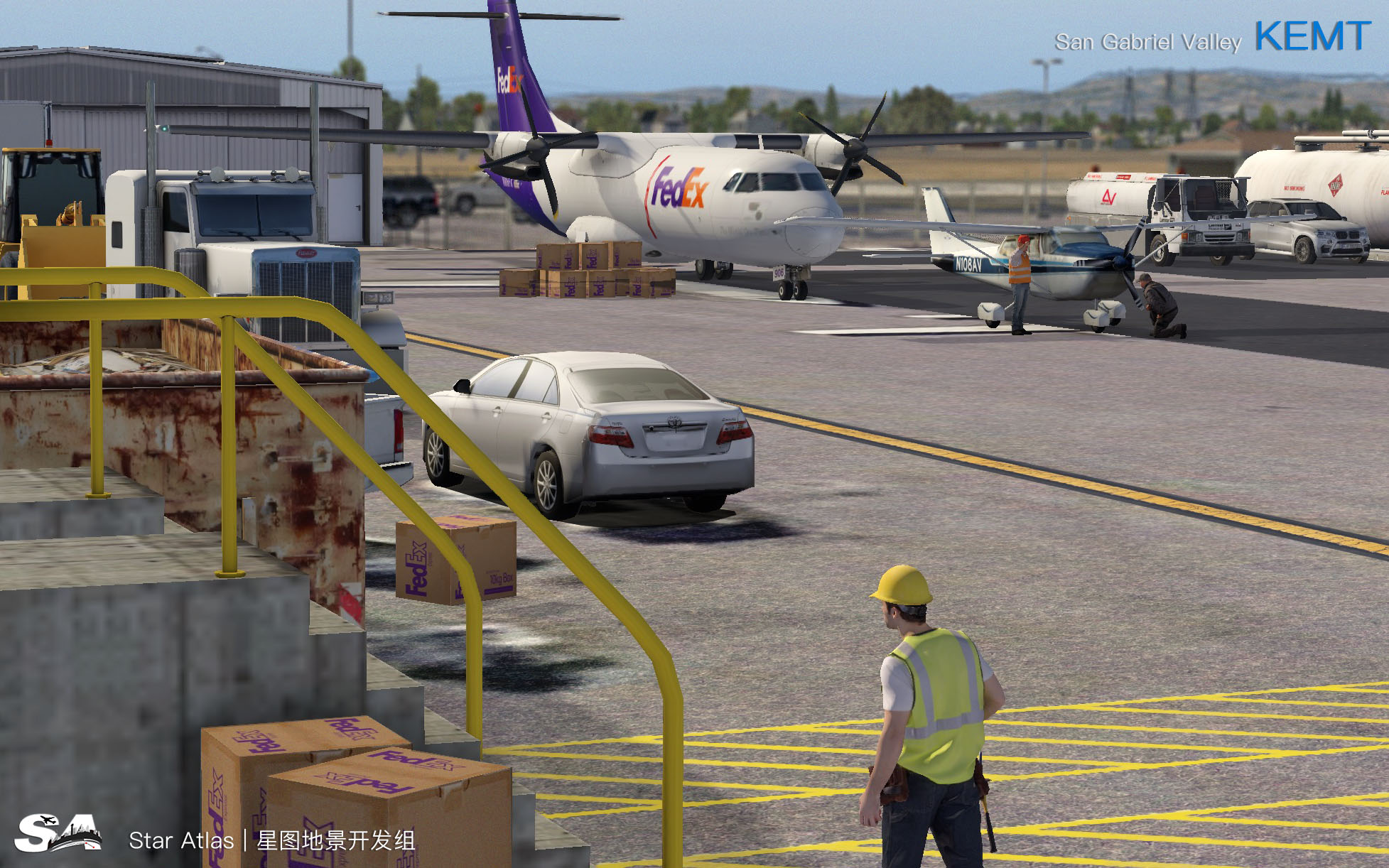 【X-Plane】KEMT-圣盖博谷机场 HD 1.0-8 