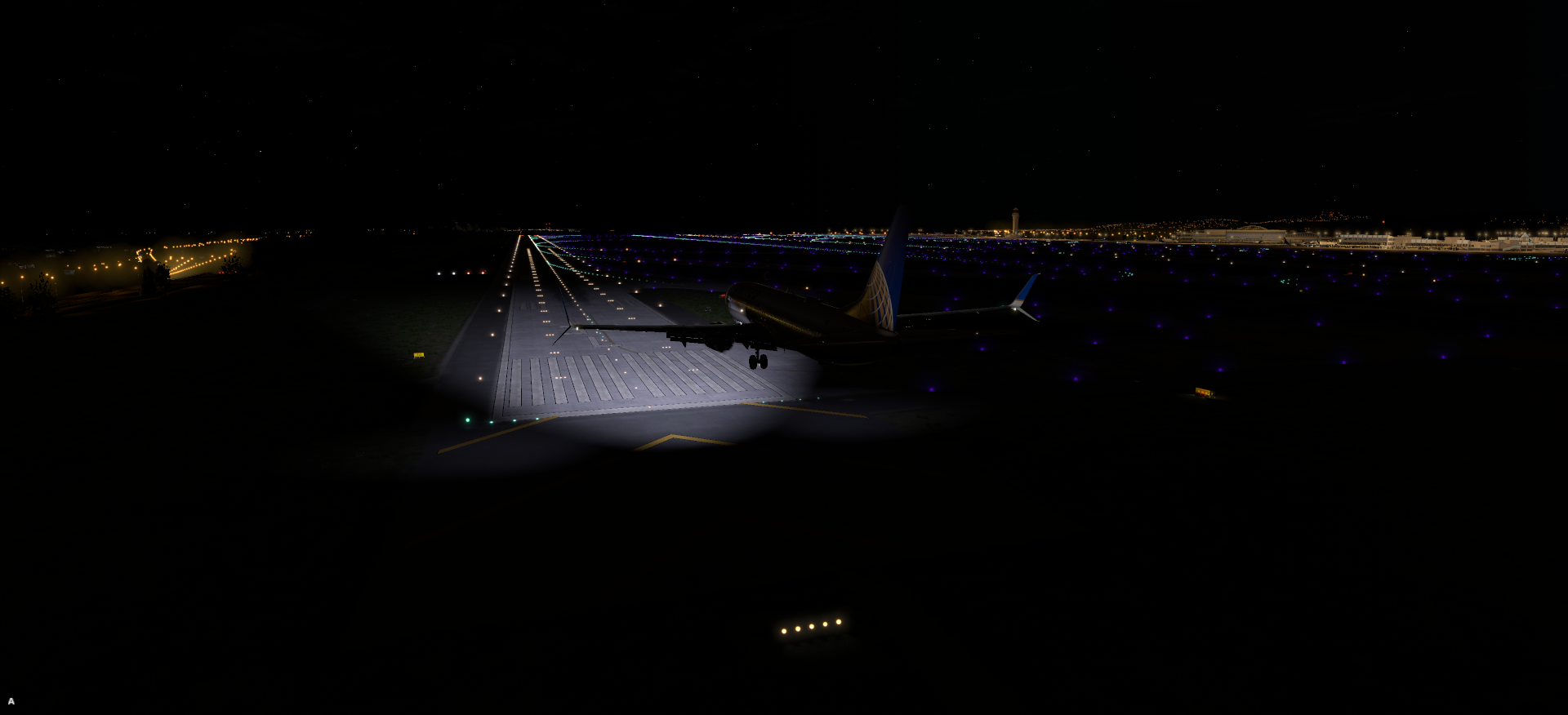 深夜降落—塔科马国际机场-6516 
