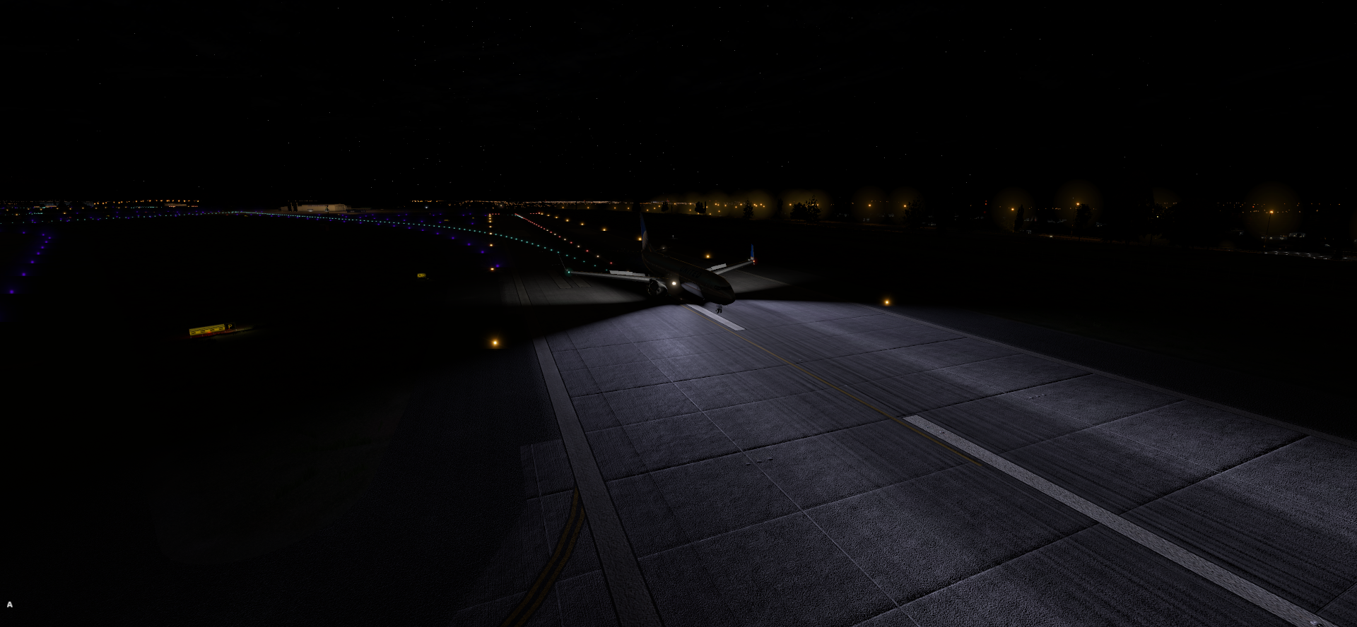 深夜降落—塔科马国际机场-9441 