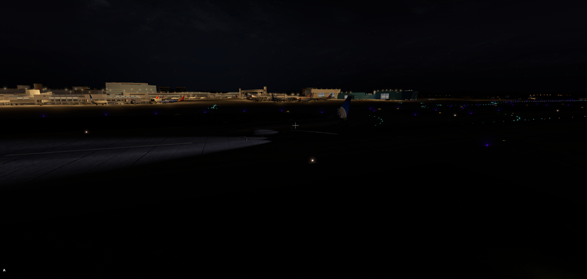 深夜降落—塔科马国际机场-8869 