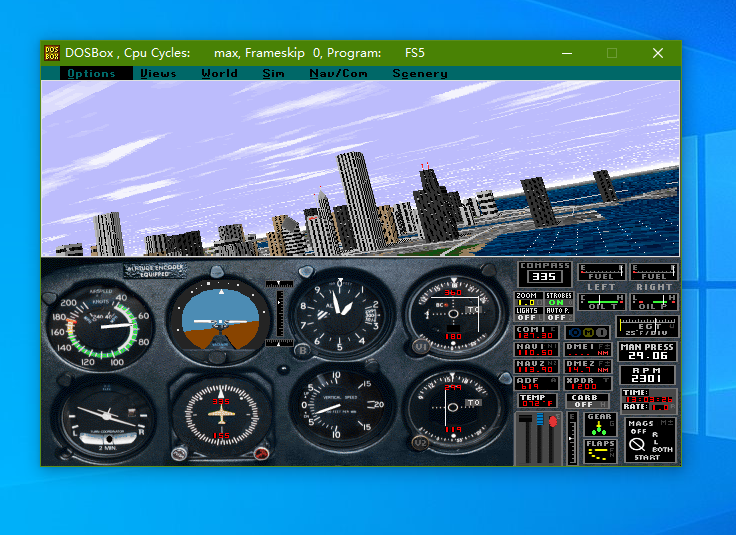 你们在期待微软模拟飞行2020，而我却玩起了第一代-8424 