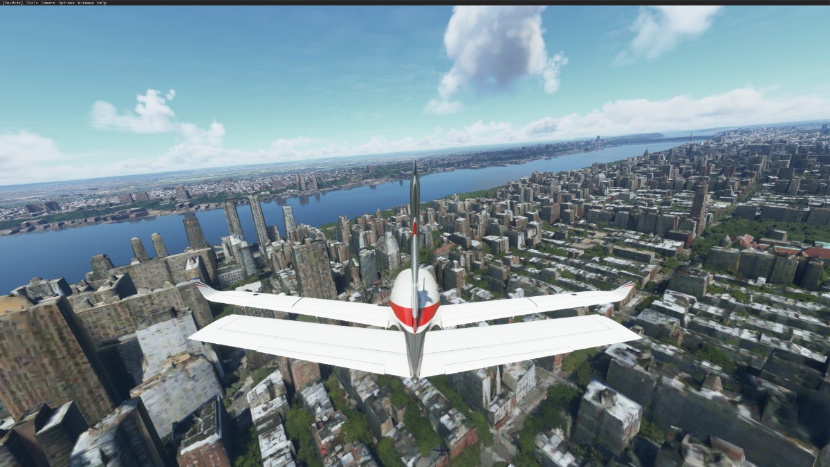 飞行模拟2020中的鬼城-2099 