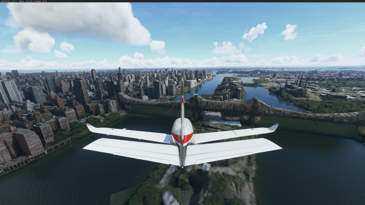 飞行模拟2020中的鬼城-1058 