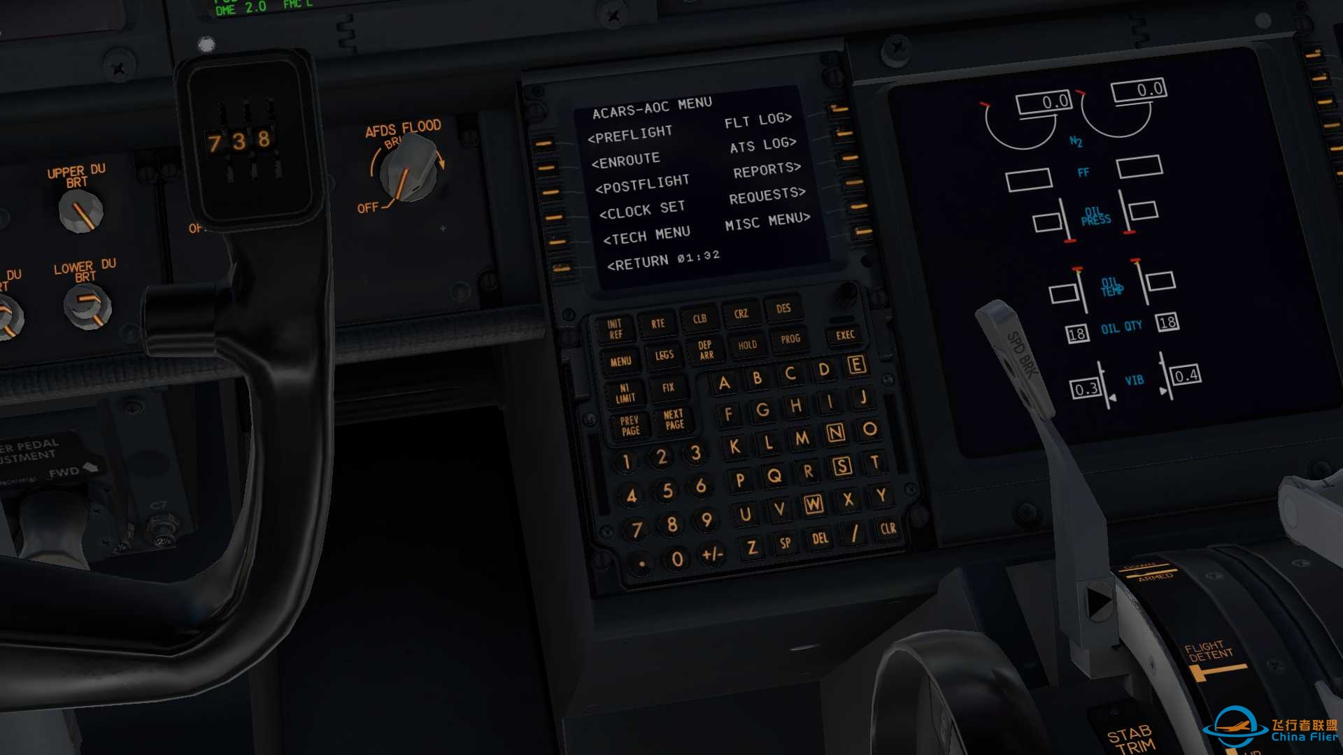 【首发】X-Plane里也能用CPDLC？再不用担心插不进对话了 Q&amp;A-7657 