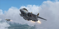 F-14发射AIM54不死鸟飞弹