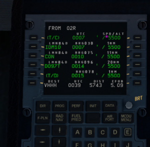 求教XP11 A320 MCDU 航线设置问题-1295 