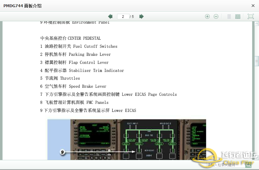 PMDG744 面板介绍-6908 