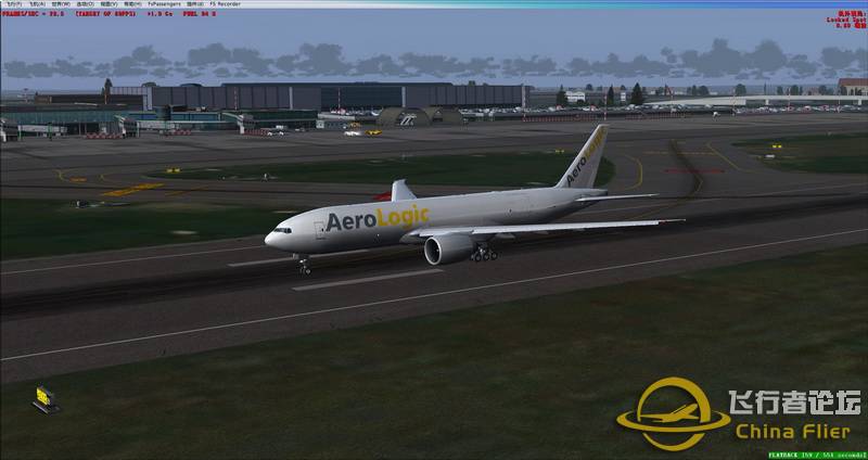 aerologic 777-200贝尔加莫起飞-6974 