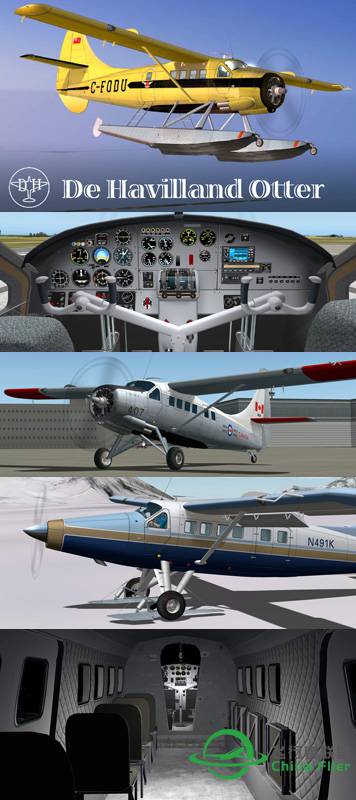 [X-Plane10] - 德哈维兰DHC-3水獭-9740 