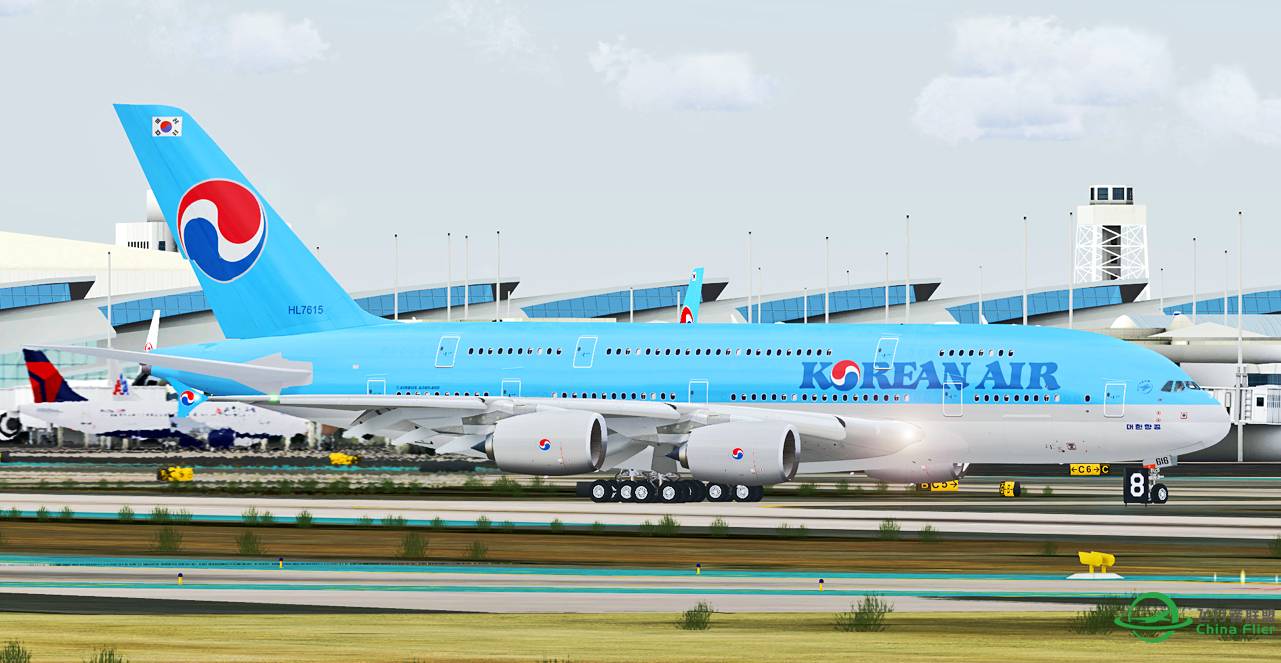 【FSX】大韩在LAX-7704 