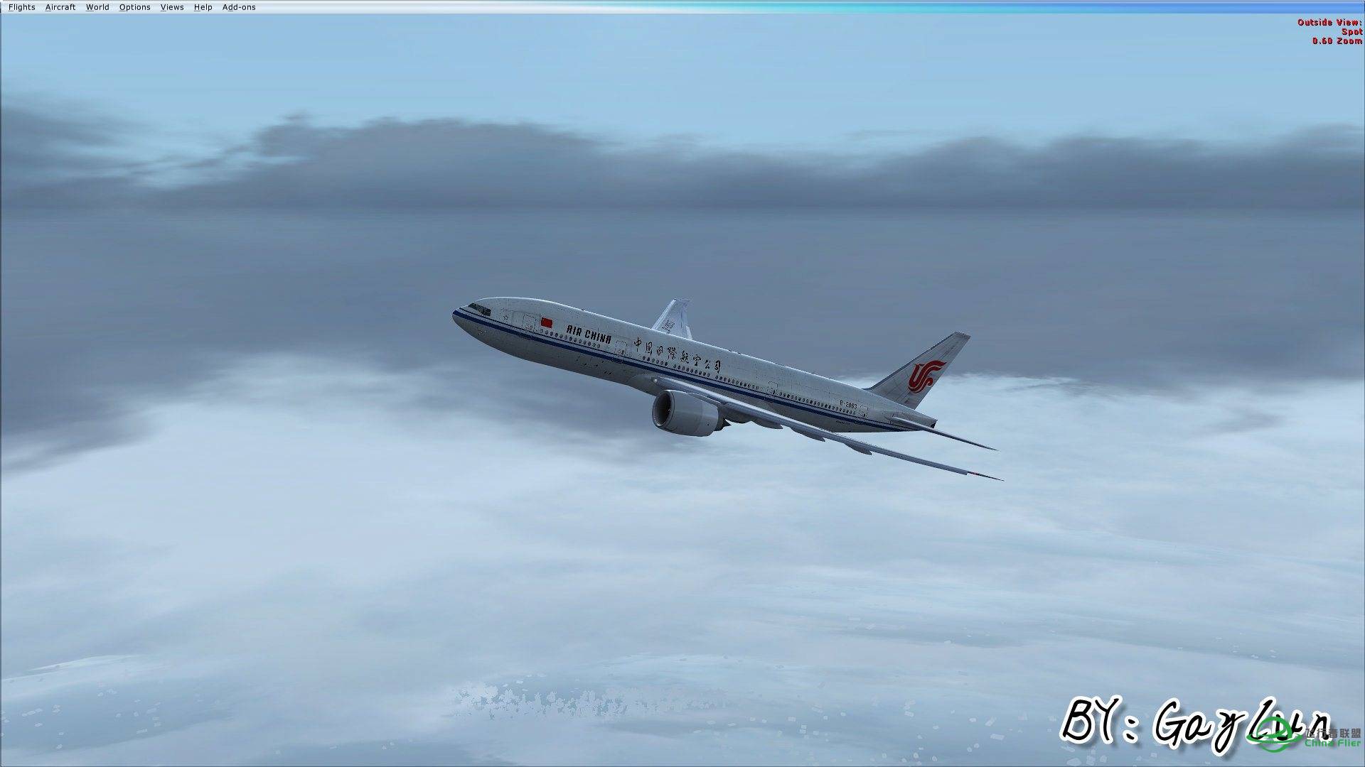 B777伦敦大雾起飞-6615 