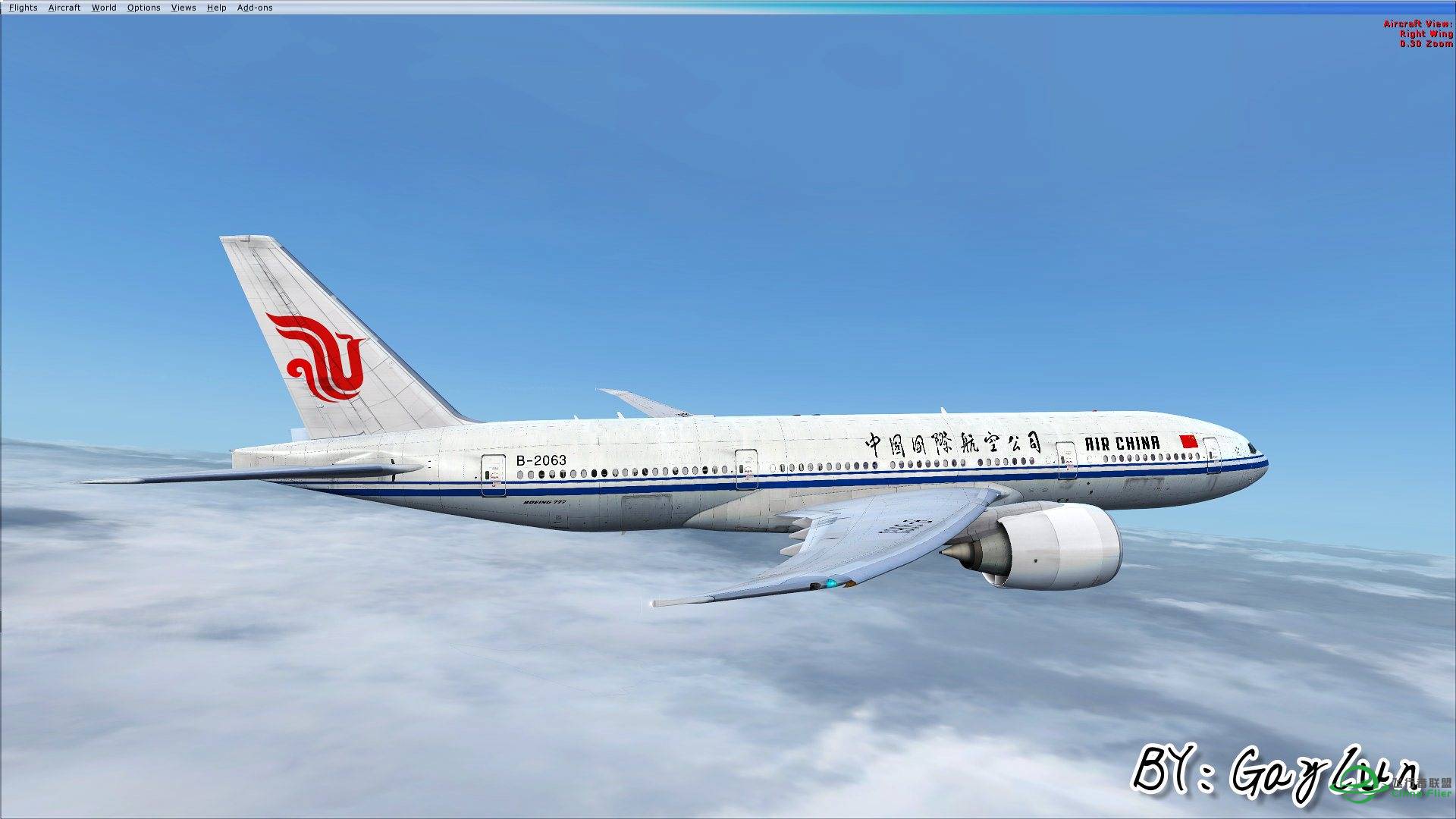 B777伦敦大雾起飞-3557 