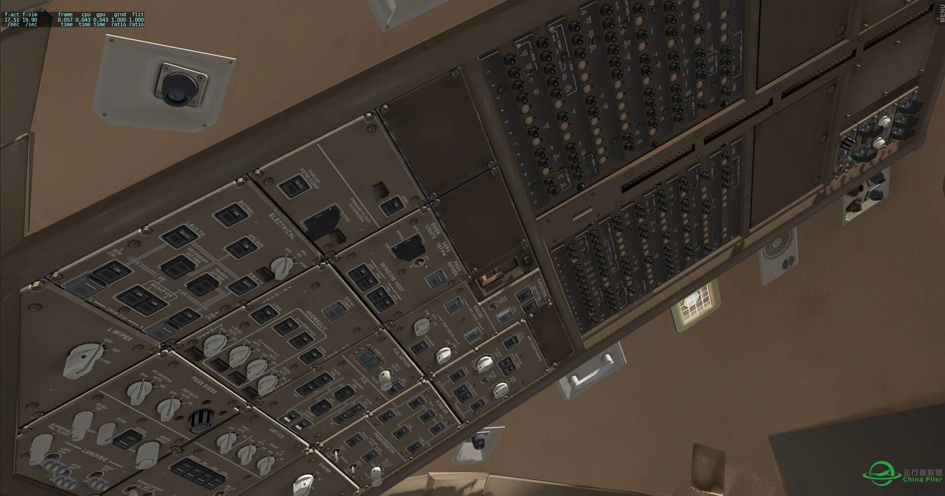 XPLANE10 Boeing777cockpit v1.1 全新驾驶舱美图-6114 