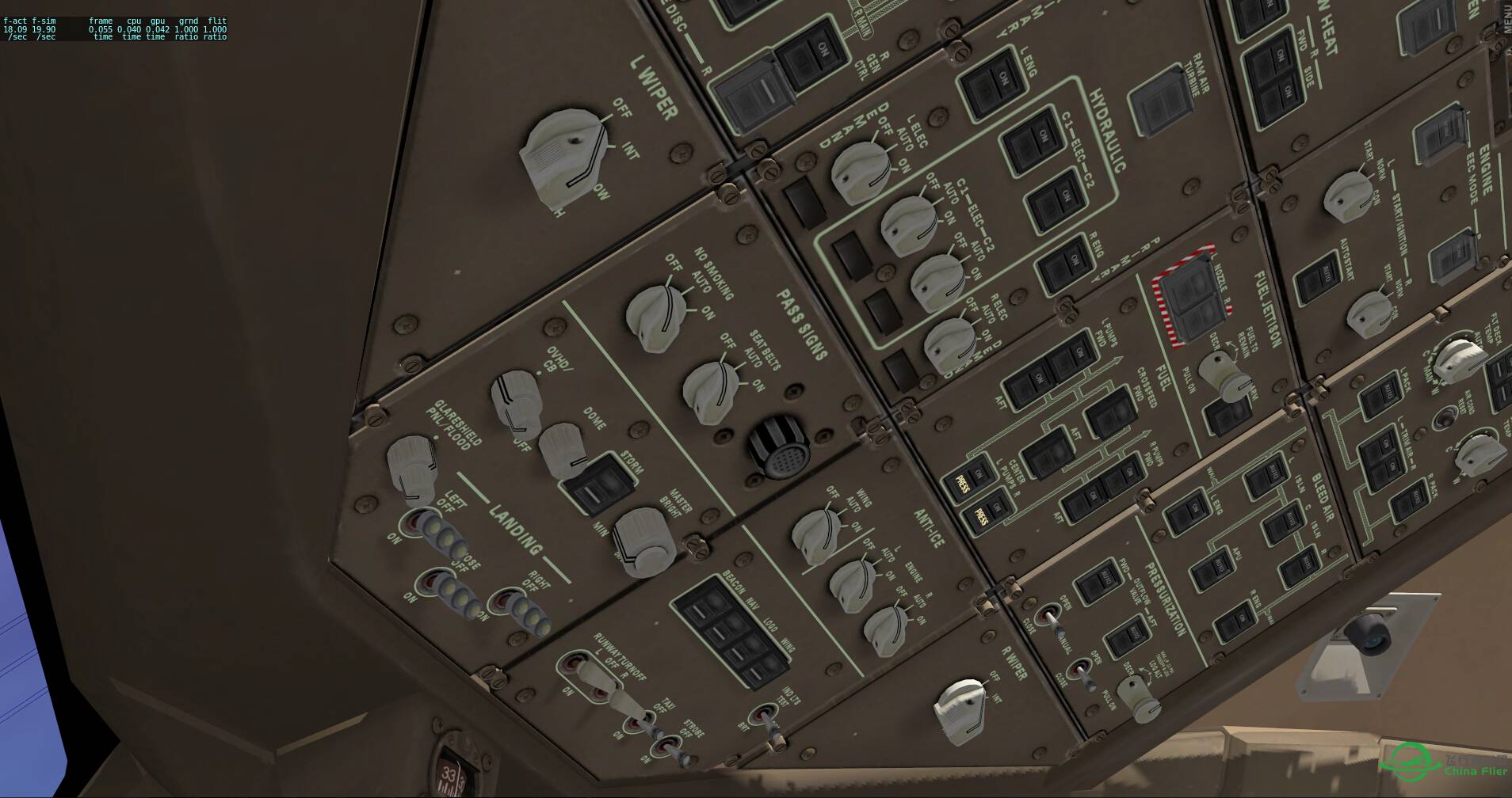 XPLANE10 Boeing777cockpit v1.1 全新驾驶舱美图-1684 