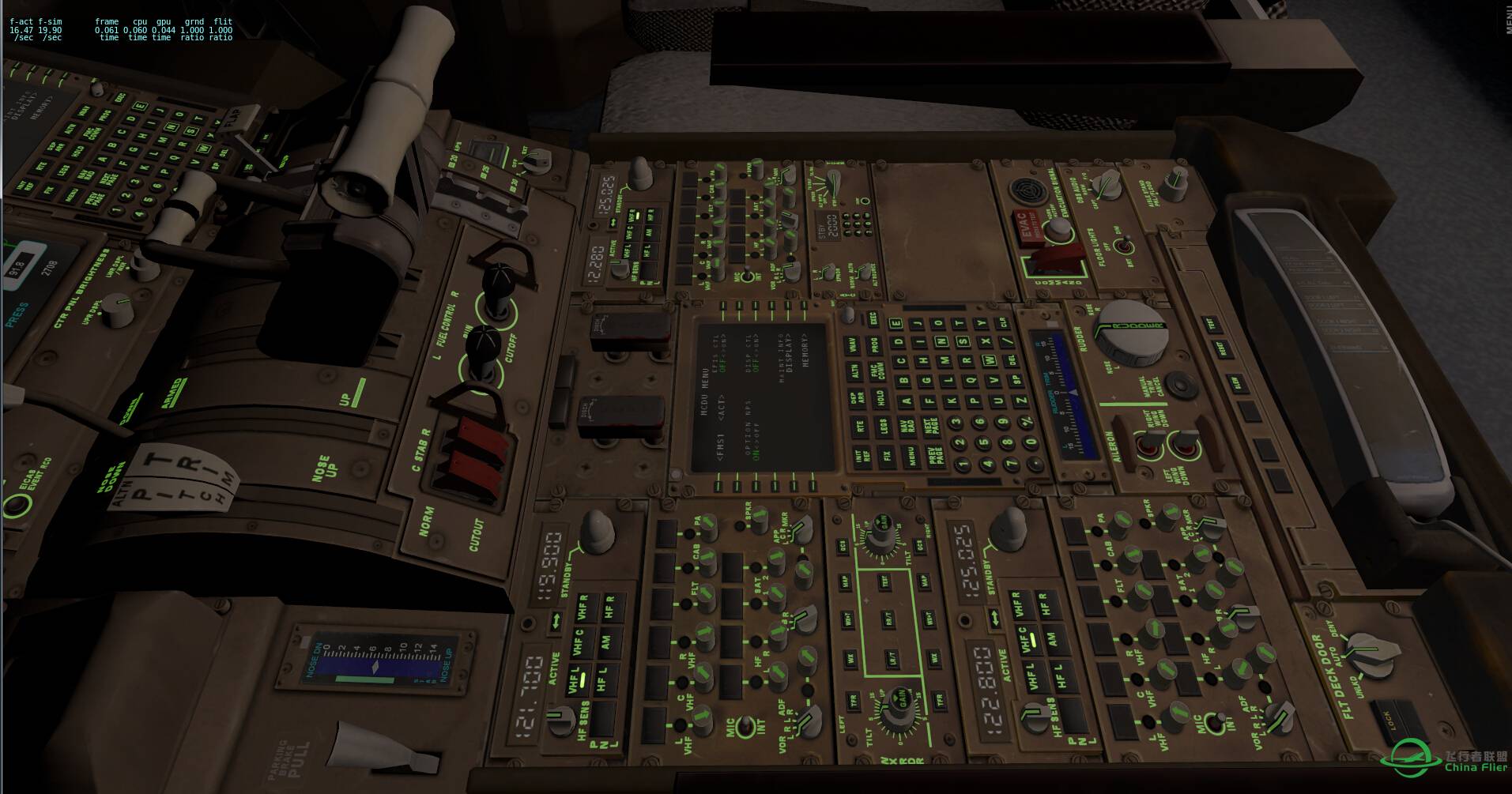 XPLANE10 Boeing777cockpit v1.1 全新驾驶舱美图-9620 